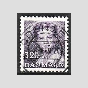 FRIMRKER DANMARK | 1988 - AFA 896 - Dronning Margrethe - 3,20 Kr. violet - Pragt Stemplet