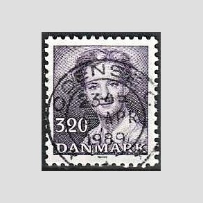 FRIMRKER DANMARK | 1988 - AFA 896 - Dronning Margrethe - 3,20 Kr. violet - Pragt Stemplet