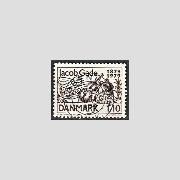 FRIMRKER DANMARK | 1979 - AFA 692 - Jacab Gade komponist - 1,10 Kr. brun - Pragt Stemplet Kbenhavn