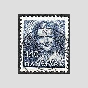 FRIMRKER DANMARK | 1989 - AFA 927 - Dronning Margrethe - 4,40 Kr. bl - Pragt Stemplet