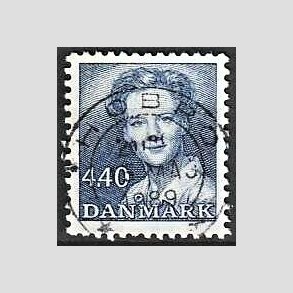 FRIMRKER DANMARK | 1989 - AFA 927 - Dronning Margrethe - 4,40 Kr. bl - Pragt Stemplet