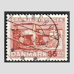 FRIMRKER DANMARK | 1964 - AFA 422F - Grnseforeningen - 35 + 10 re brunrd - Lux Stemplet Lyngby