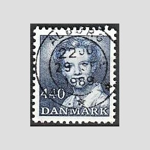 FRIMRKER DANMARK | 1989 - AFA 927 - Dronning Margrethe - 4,40 Kr. bl - Pragt Stemplet