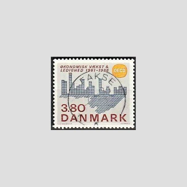 FRIMRKER DANMARK | 1986 - AFA 875 - OEDC 25 r - 3,80 Kr. flerfarvet - Pragt Stemplet