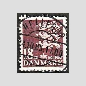 FRIMRKER DANMARK | 1985 - AFA 823 - Rigsvben 18 Kr. brun - Pragt Stemplet