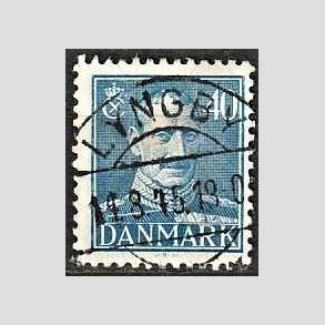FRIMRKER DANMARK | 1942-44 - AFA 280 - Chr. X 40 re bl - Lux Stemplet