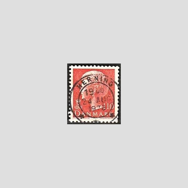 FRIMRKER DANMARK | 1978 - AFA 653 - Dronning Margrethe - 110 re orange - Pragt Stemplet Herning