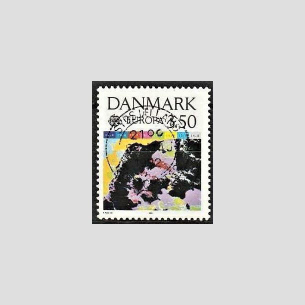 FRIMRKER DANMARK | 1991 - AFA 989 - Europamrker rumflyvning - 3,50 Kr. flerfarvet - Pragt Stemplet