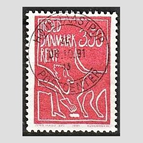 FRIM�RKER DANMARK | 1991 - AFA 1003 - Hold Danmark rent - 3,50 Kr. r�d - Pragt Stemplet