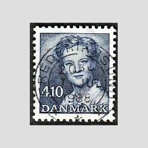 FRIMRKER DANMARK | 1988 - AFA 898 - Dronning Margrethe - 4,10 Kr. bl - Pragt Stemplet