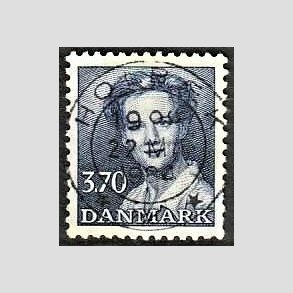 FRIMRKER DANMARK | 1984 - AFA 792 - Dronning Margrethe - 3,70 Kr. bl - Pragt Stemplet