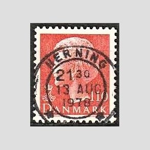 FRIMRKER DANMARK | 1978 - AFA 653 - Dronning Margrethe - 110 re orange - Pragt Stemplet Herning
