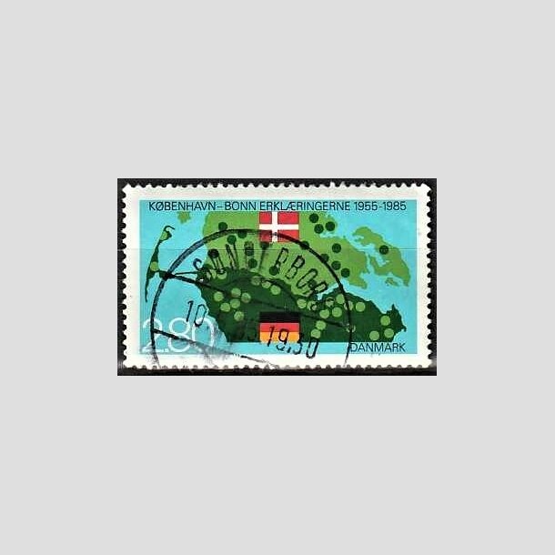 FRIMRKER DANMARK | 1985 - AFA 826 - Kbenhavn-Bonn - 2,80 Kr. flerfarvet - Pragt Stemplet