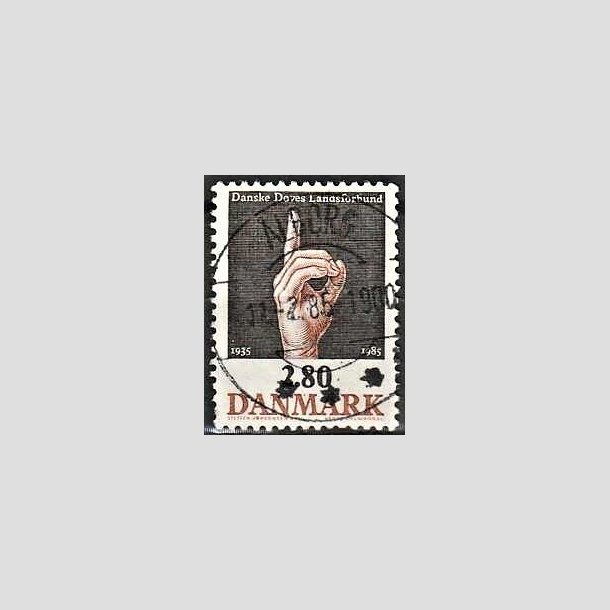 FRIMRKER DANMARK | 1985 - AFA 844 - Dves Landsforbund 50 r - 2,80 Kr. flerfarvet - Pragt Stemplet