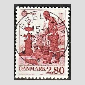 FRIM�RKER DANMARK | 1986 - AFA 870 - Europam�rker - 2,80 Kr. r�d - Pragt Stemplet
