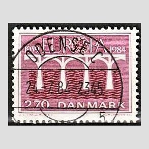 FRIM�RKER DANMARK | 1984 - AFA 803 - Europam�rker - 2,70 Kr. r�d - Pragt Stemplet