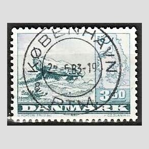 FRIM�RKER DANMARK | 1983 - AFA 770 - F�llesnordisk udgave - 3,50 Kr. bl� - Pragt Stemplet