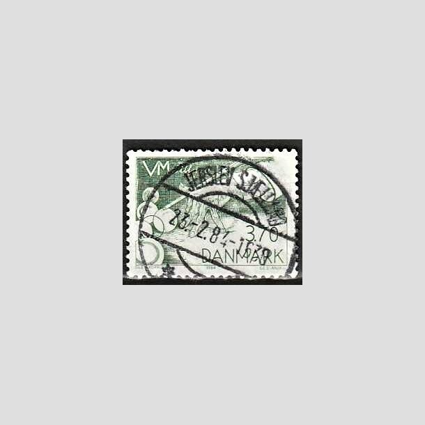 FRIMRKER DANMARK | 1984 - AFA 797 - WM i billard - 3,70 Kr. grn - Pragt Stemplet Jerslev
