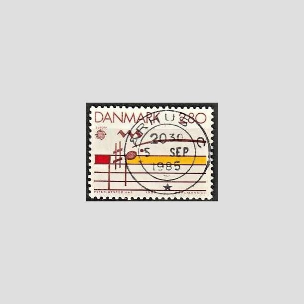 FRIMRKER DANMARK | 1985 - AFA 829 - Europamrker "Musik" - 2,80 Kr. flerfarvet - Pragt Stemplet