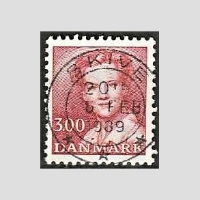 FRIMRKER DANMARK | 1988 - AFA 895 - Dronning Margrethe - 3,00 Kr. rd - Pragt Stemplet