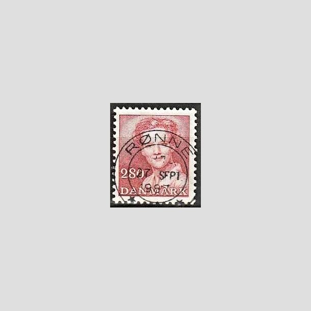 FRIMRKER DANMARK | 1985 - AFA 820 - Dronning Margrethe - 2,80 Kr. rd - Pragt Stemplet Rnne