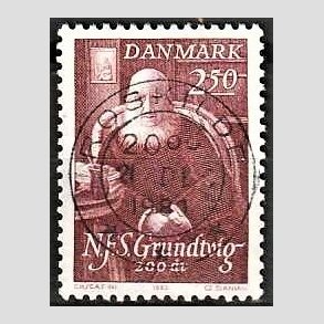 FRIM�RKER DANMARK | 1983 - AFA 787 - N.F.S Grundtvigs - 2,50 Kr. r�d - Pragt Stemplet Roskilde