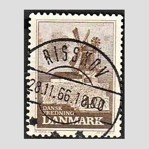 FRIM�RKER DANMARK | 1965 - AFA 440 - Fredning - 40 �re brun - Pragt Stemplet