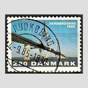 FRIM�RKER DANMARK | 1985 - AFA 833 - Far�broerne - 2,80 Kr. flerfarvet - Pragt Stemplet