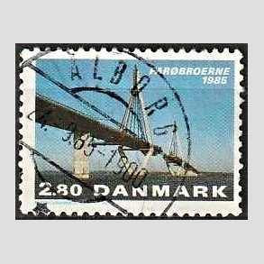 FRIM�RKER DANMARK | 1985 - AFA 833 - Far�broerne - 2,80 Kr. flerfarvet - Pragt Stemplet
