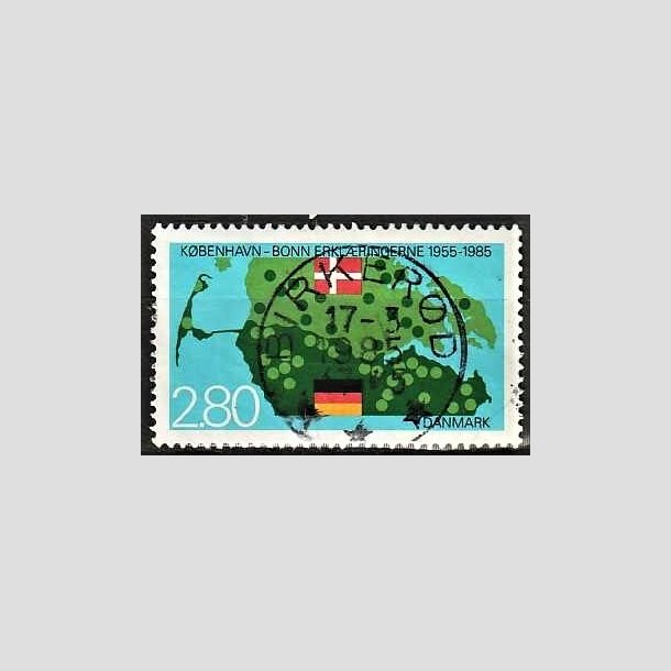 FRIMRKER DANMARK | 1985 - AFA 826 - Kbenhavn-Bonn - 2,80 Kr. flerfarvet - Pragt Stemplet