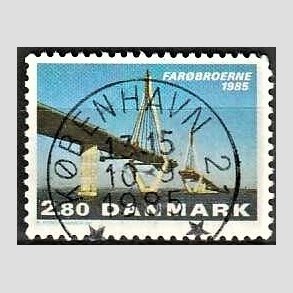 FRIM�RKER DANMARK | 1985 - AFA 833 - Far�broerne - 2,80 Kr. flerfarvet - Pragt Stemplet