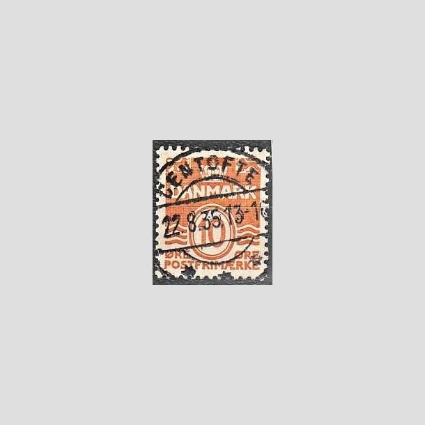 FRIMRKER DANMARK | 1933 - AFA 202 - Blgelinie 10 re orange type IA - Lux Stemplet Gentofte