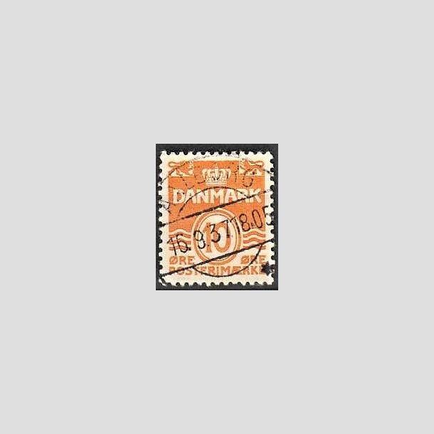 FRIMRKER DANMARK | 1933 - AFA 202 - Blgelinie 10 re orange type IA - Lux Stemplet