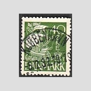 FRIM�RKER DANMARK | 1927 - AFA 174 - Karavel 40 �re gr�n - Lux Stemplet 