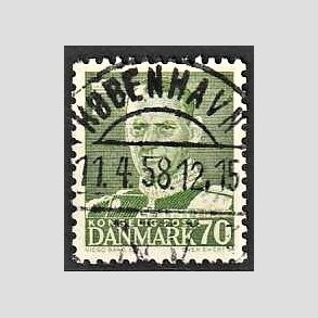 FRIMRKER DANMARK | 1950 - AFA 324 - Fr. IX 70 re mrkgrn - Lux Stemplet