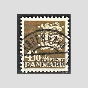 FRIMRKER DANMARK | 1970 - AFA 502 - Rigsvben 4,10 Kr. olivenbrun - Lux Stemplet