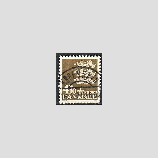 FRIMRKER DANMARK | 1970 - AFA 502 - Rigsvben 4,10 Kr. olivenbrun - Lux Stemplet