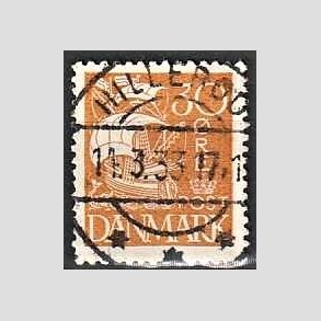 FRIM�RKER DANMARK | 1927 - AFA 172 - Karavel 30 �re gul - Lux Stemplet Hiller�d