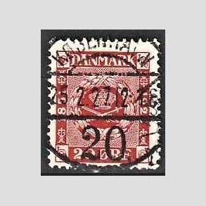 FRIM�RKER DANMARK | 1926 - AFA 155 - Frim�rkets 75 �rs jubil�um 20 �re r�d - Lux Stemplet