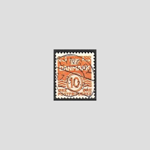 FRIMRKER DANMARK | 1933 - AFA 202 - Blgelinie 10 re orange type IA - Lux Stemplet
