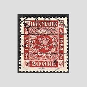 FRIM�RKER DANMARK | 1926 - AFA 155 - Frim�rkets 75 �rs jubil�um 20 �re r�d - Lux Stemplet