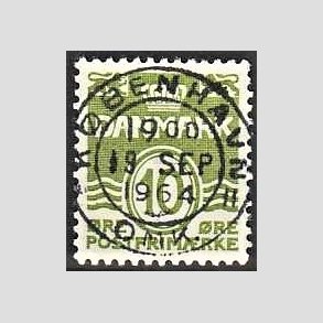 FRIM�RKER DANMARK | 1950 - AFA 318 - B�lgelinie 10 �re gr�n - Lux Stemplet