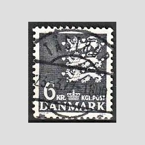 FRIMRKER DANMARK | 1976 - AFA 621 - Rigsvben 6 Kr. grbl - Lux Stemplet
