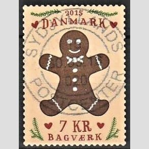 FRIM�RKER DANMARK | 2015 - AFA 1835 - Bagv�rk - 7,00 Kr. kagemand - Pragt Stemplet