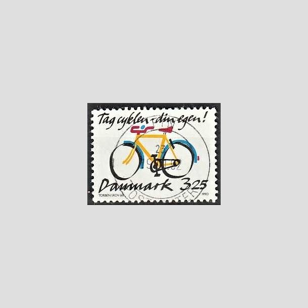 FRIMRKER DANMARK | 1990 - AFA 980 - Cykeltyveri - 3,25 Kr. flerfarvet - Pragt Stemplet