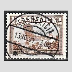 FRIM�RKER DANMARK | 1981 - AFA 738 - Flyvning - 1,30 Kr. brun - Pragt Stemplet