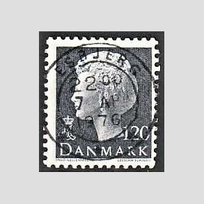 FRIMRKER DANMARK | 1974 - AFA 564 - Dronning Margrethe - 120 re grbl - Pragt Stemplet Esbjerg