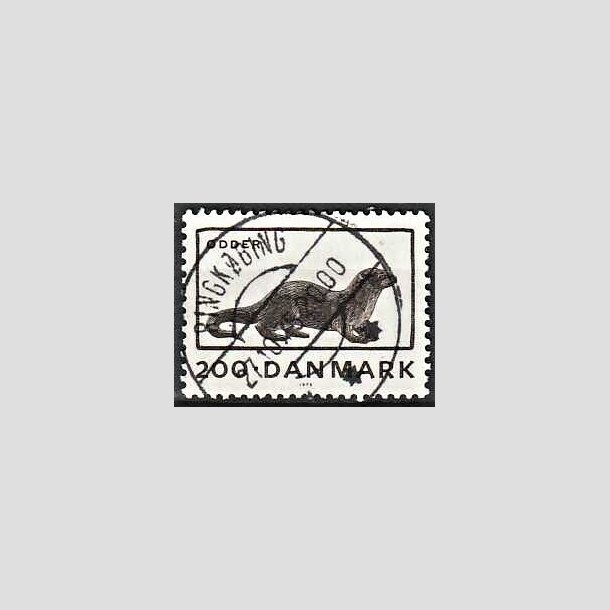 FRIMRKER DANMARK | 1975 - AFA 604 - Truede dyr - 200 re brun - Pragt Stemplet Ringkbing