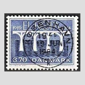 FRIMRKER DANMARK | 1984 - AFA 804 - Europamrker - 3,70 Kr. bl - Pragt Stemplet Kbenhavn