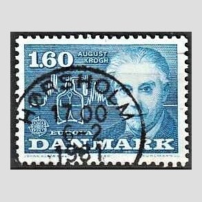 FRIM�RKER DANMARK | 1980 - AFA 696 - Europam�rker - 1,60 Kr. bl� - Pragt Stemplet